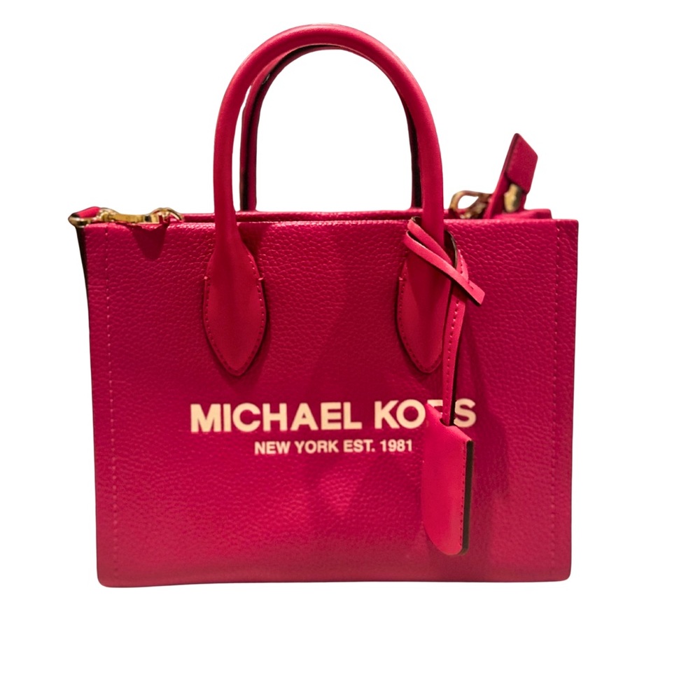 Michael Kors Fuchsia Satchel Bag | 
Mirella Small Pebbled Leather